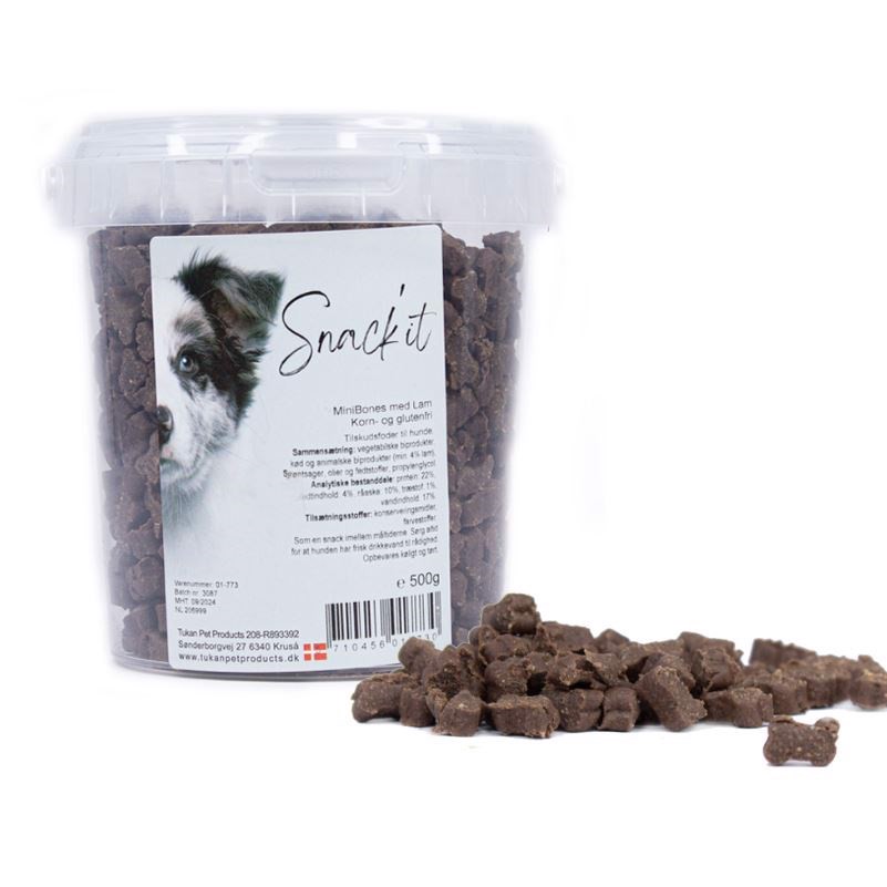 Snack'it Semi-Moist Mini Bones - Lam - 500g