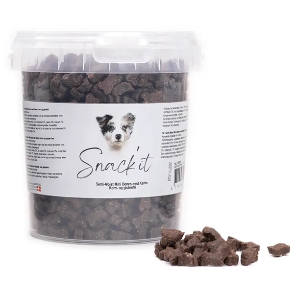 Snack'it Semi-Moist Mini Bones - Kanin - 500g