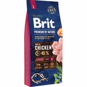 Brit Premium By Nature Chicken Junior Large Breed, 15 kg