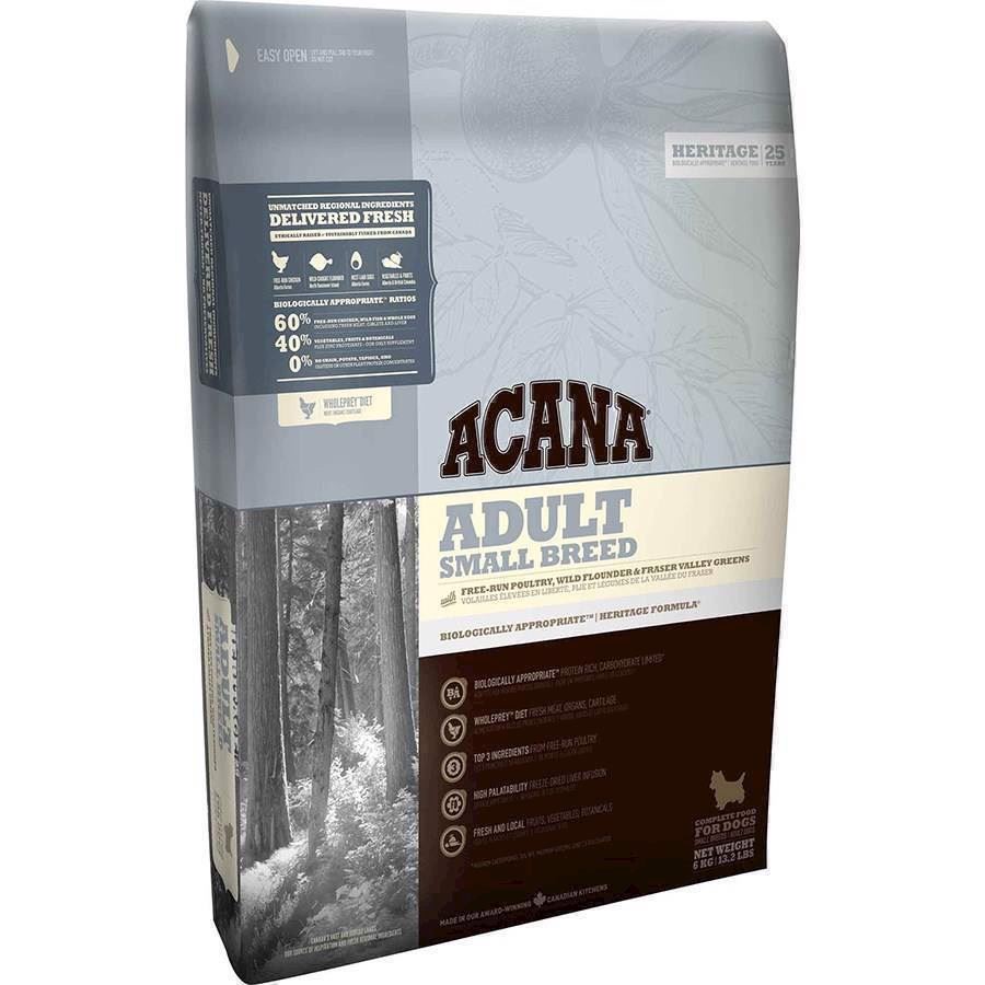 Hundefoder Acana Adult Small Breed, Heritage, 6 kg