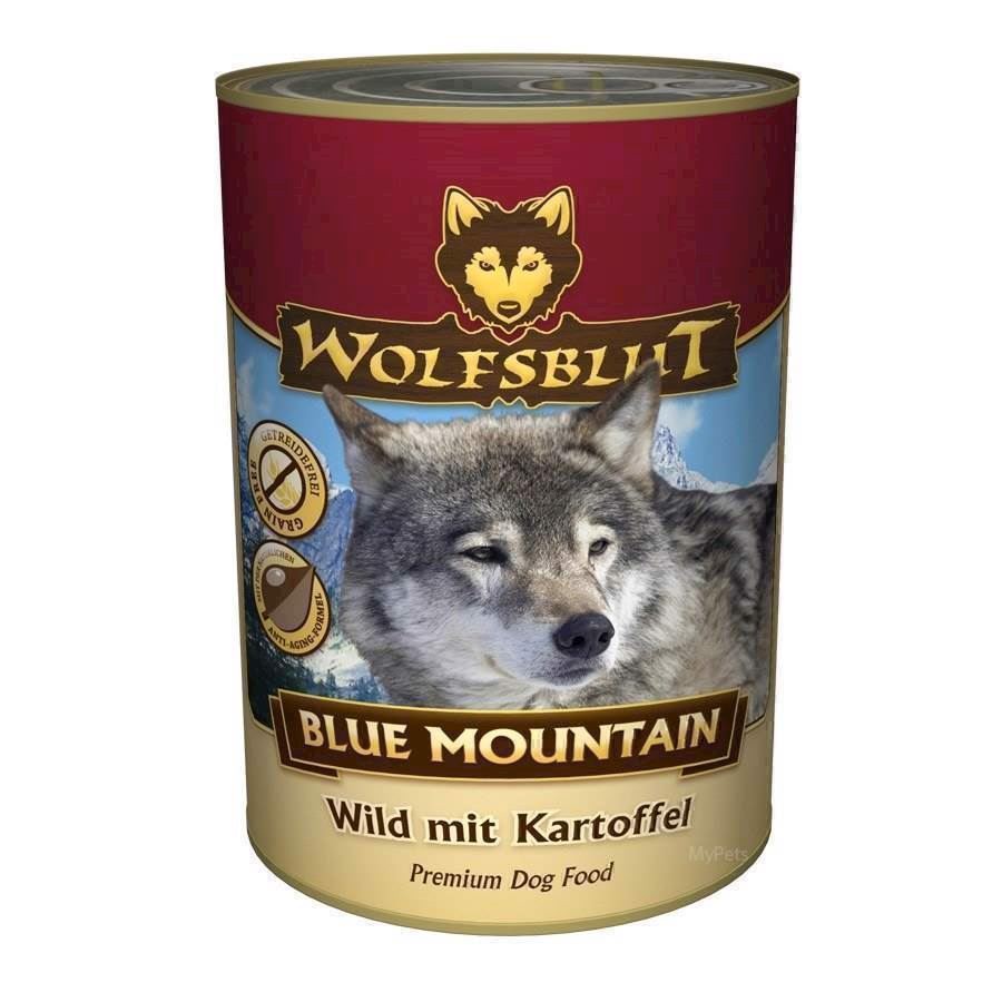 WolfsBlut Blue Mountain Adult dåsemad, 395 gr.