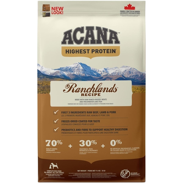 Acana Ranchlands Recipe hundefoder, 11.4 kg