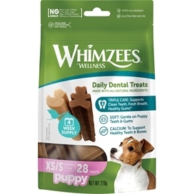 Whimzees Puppy XS/S, 28 stk, 210g