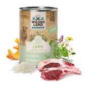 Wildes Land Puppy Lam og ris dåsemad, 400g